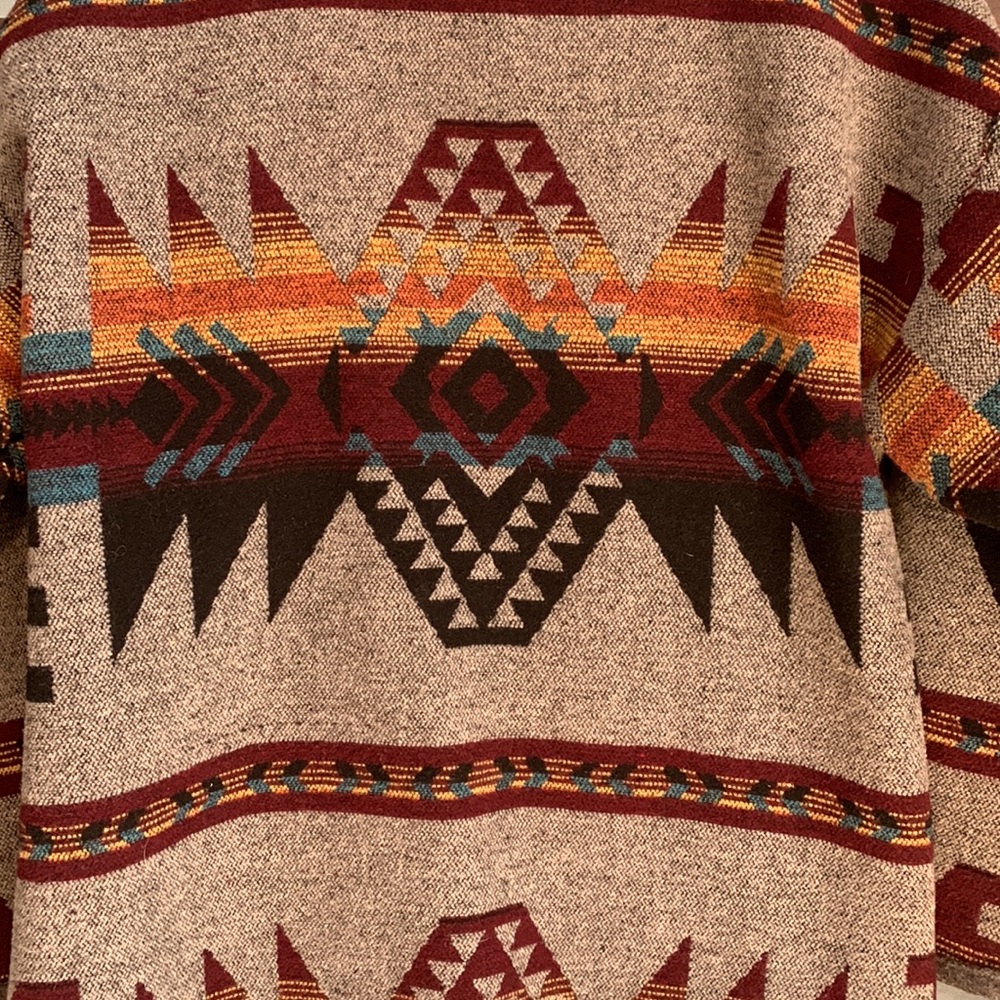 Southwestern style Wool blanket coat- handmade in 🍁 canada. Earth Eco Style. - Picture 8 of 8